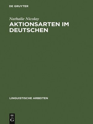 cover image of Aktionsarten im Deutschen